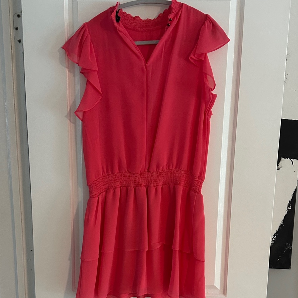 Women’s Pink Ruffled Dress - Picture 4 of 5